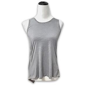 Athleta Tank Top Scoop Neck Wrap Keyhole Back Design Sleeveless Heather Gray XXS